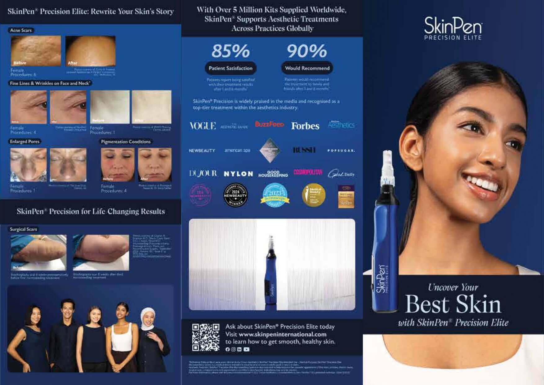 Cover page of the SkinPen Precision patient brochure